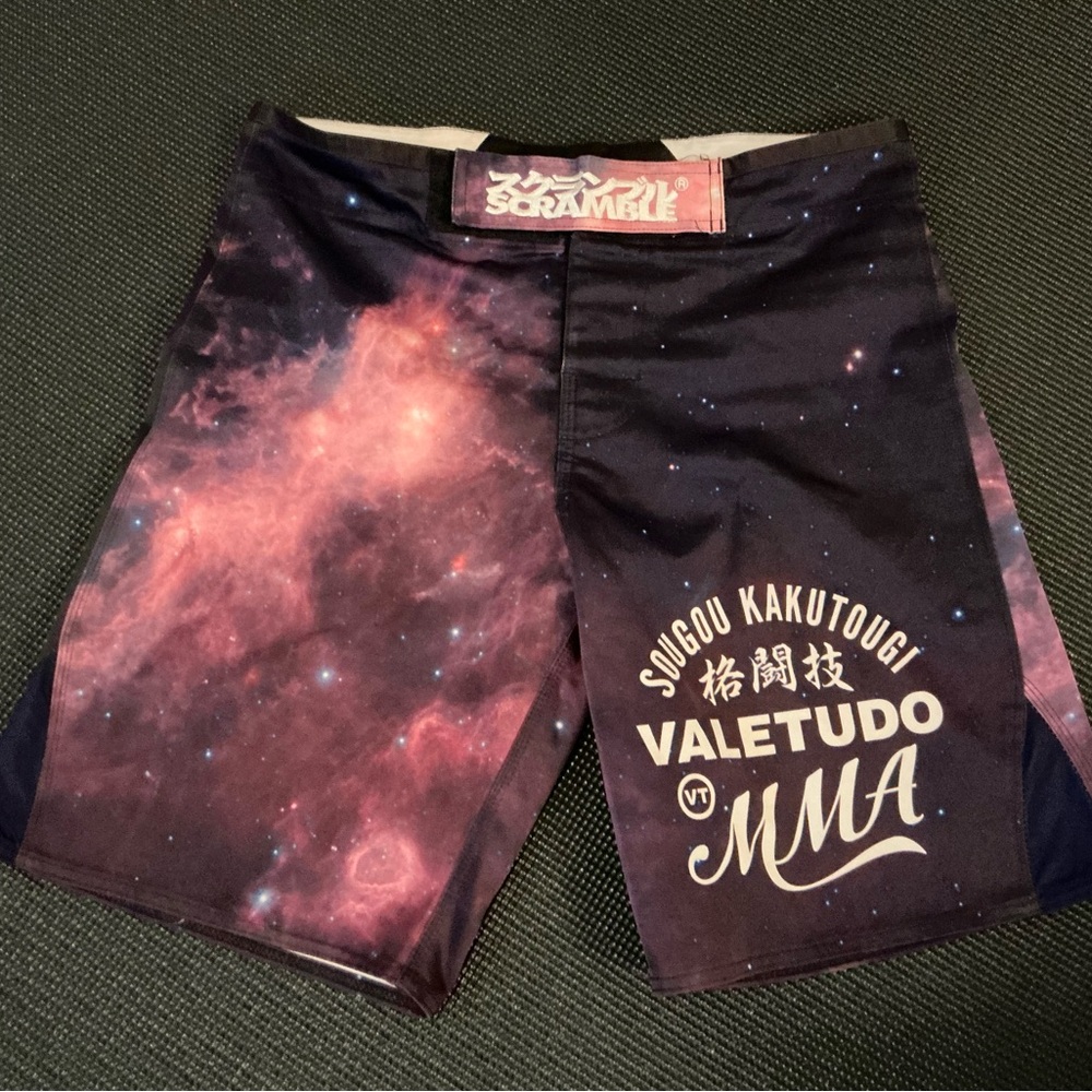 Men's Galaxy Print Scramble MMA/BJJ Shorts